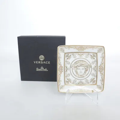 Small plate (White, Gold) from Versace