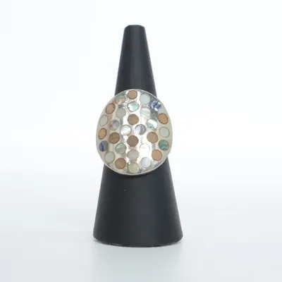 Ring (Silver, Multicolored) Silver