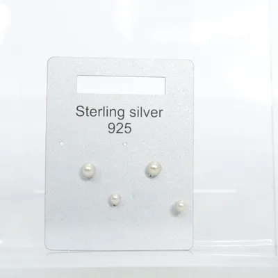 Örhängen (Vit, Silverfärgad) från Guldfynd Silver, Okänd metall