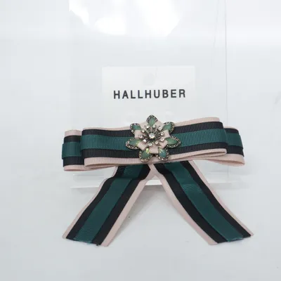 Broche (Groen, Roze) van Hallhuber Onbekend materiaal