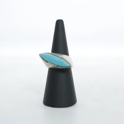Ring (Zilver, Blauw) Zilver