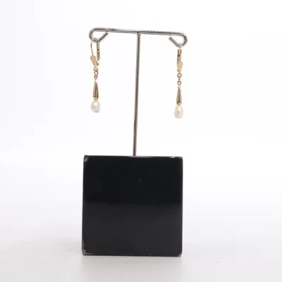Örhängen (Vit, Guldfärgad) Guld