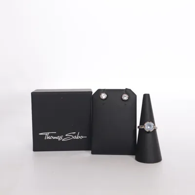 Smyckesset (Silverfärgad, Blå) från Thomas Sabo Silver