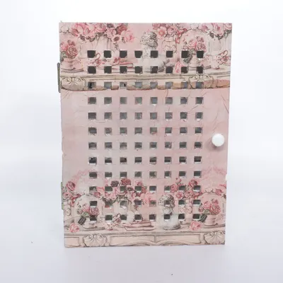 Sleutelkast (Wit, Roze)