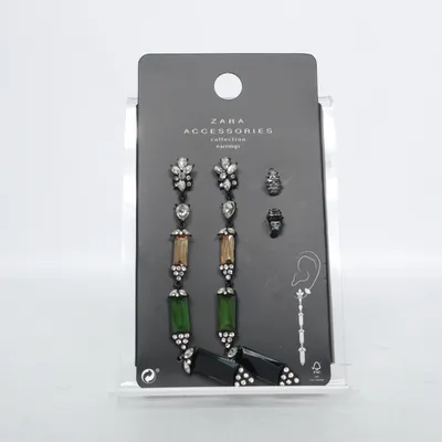 Örhängen (Svart, Flerfärgad) från Zara Accessories Okänd metall