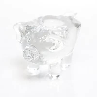 Ljusstake (Kosta Boda   Bertil Vallien    ljusstake i form av en gris ) från Kosta Boda