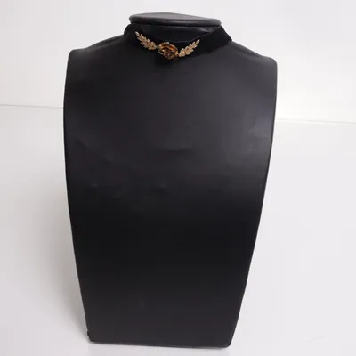 Choker (Svart, Guldfärgad) Okänd metall