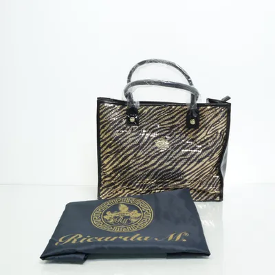 Handbag (Black, Gold) from Ricarda M
