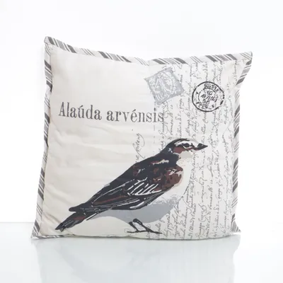 Prydnadskudde (Vit, Flerfärgad) från Hemtex