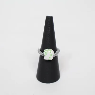 Ring (Sølv, Hvid) Ukendt metal