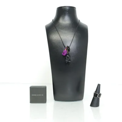 Jewelry set (Limited edition , NEU. Gothic, Goth Lolita, Wednesday, Tim Burton style. Top Qualität!) Silver
