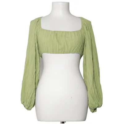 Crop top (Grön) från PrettyLittleThing Elastan, Polyester, Viskos