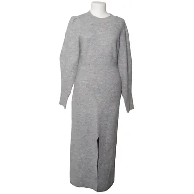 Maxi dress (Gray) from Adoore Acrylic, Elastane, Polyester