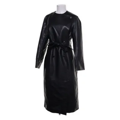 Frakke (Marked Waist PU Coat) fra NA-KD Bomuld, Polyester, Polyurethan
