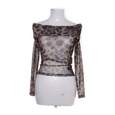 Topp (Off Shoulder Mesh Top) från NA-KD Elastan, Polyester