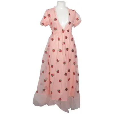 Klänning (Rosa, Röd, Grön) Elastan, Polyester