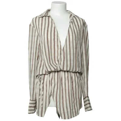 Omlottklänning (Beige, Brun, Vit) från Musera Polyester