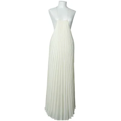 Robe dos-nu (Beige) de Sézane Élasthane, Polyester, Viscose