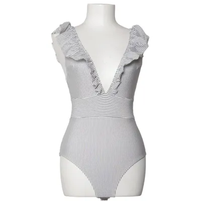 Maillot de bain une pièce (Bleu, Blanc) de H&M Élasthane, Polyamide, Polyester