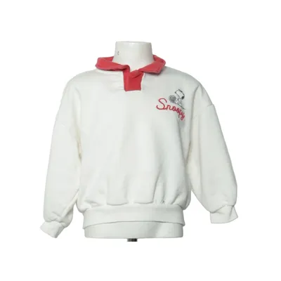 Sweatshirt (White, Red) from Zara Cotton, Polyester