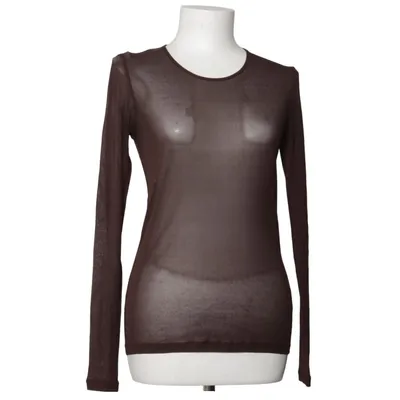 Långärmad t-shirt (Brun) från Arket Silke