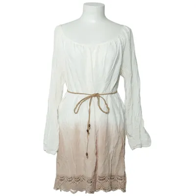 Jurk (Wit, Beige) van Uno Piu Uno Viscose