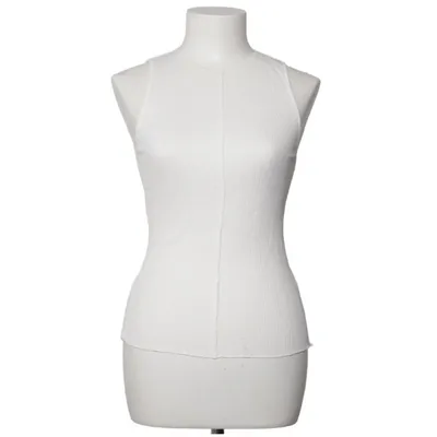 Tanktop (Wit) van Massimo Dutti Katoen, Polyamide