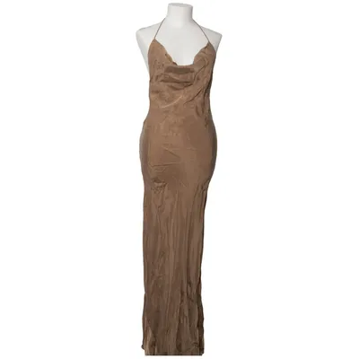 Maxi dress (Beige) from Asandra Studios Cupro, Viscose