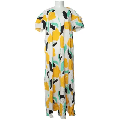 Jurk (Wit, Geel, Groen) van Marimekko Katoen