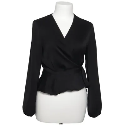 Wikkelblouse (Zwart) van Topshop Polyester