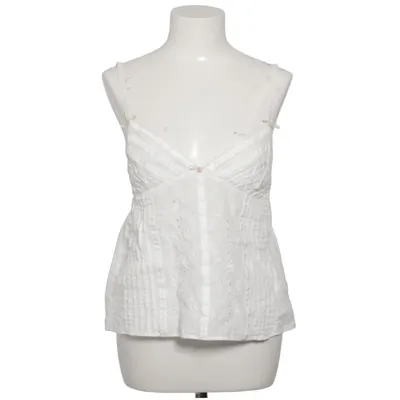 Topp (Vit) från Zara Bomull, Linne, Polyester