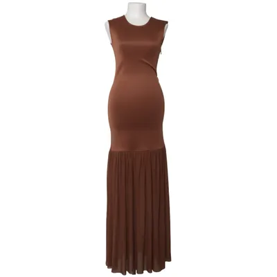 Maxikleid (Braun) von Lis Bonne Atelier Elasthan, Recyceltes Polyester