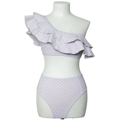 Bikini (Lila, Vit) från By Malina Elastan, Nylon, Återvunnen polyester