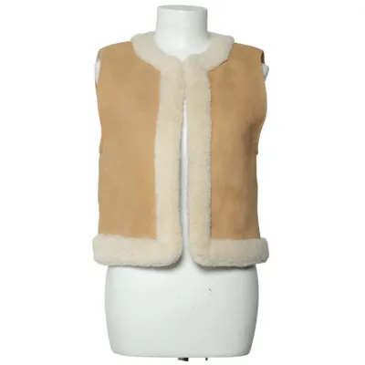 Gilet d'extérieur (Marron, Blanc) de Sézane Cuir