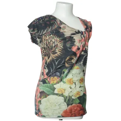 Top (Black, Multicolored) from Desigual Elastane, Metallic fiber, Polyester