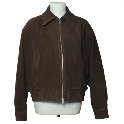 Bomberjacke (Braun) von Weekday Leder, Viskose