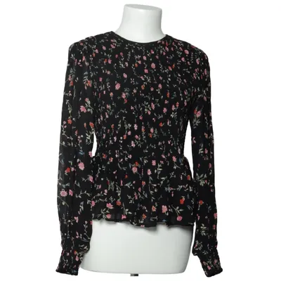 Bluse (Sort, Flerfarvet) fra Ganni Viscose