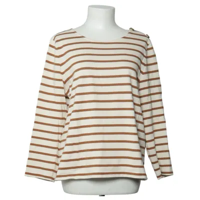 Langarmshirt (Weiß, Braun) von Sézane Bio-Baumwolle