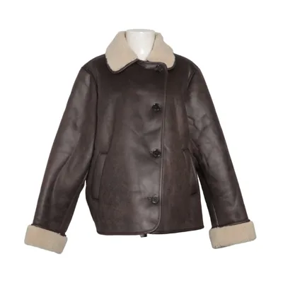 Shearlingjacka (Brun, Beige) från Ellos Polyester