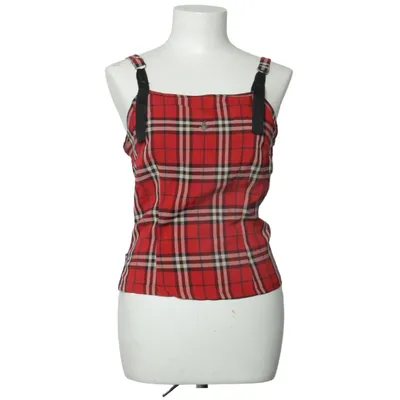 Crop top (Rood, Zwart, Beige) van Julie Fashion Katoen, Polyester