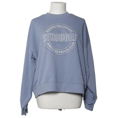 Sweatshirt (Bleu) de Stronger Coton biologique, Polyester recyclé