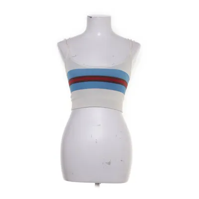 Crop top (Vit, Blå, Flerfärgad) från Urban Outfitters Elastan, Polyamid
