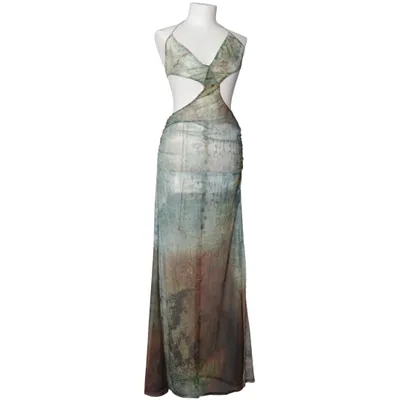 Maxi dress (Green, Blue, Brown) from Jaded London Elastane, Polyester