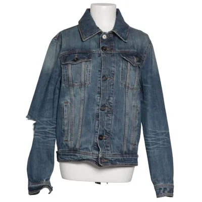 Jeansjacka (Blå) från AMI Bomull, Skinn