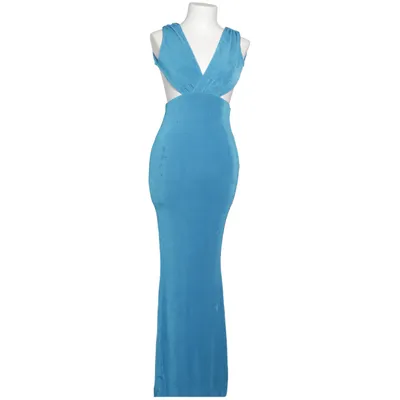 Halternek jurk (Blauw) van Oh Polly Elastaan, Polyester