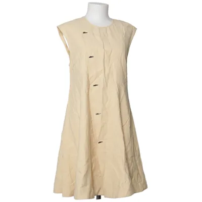 Dress (Beige) from Global F Linen, Polyester, Viscose