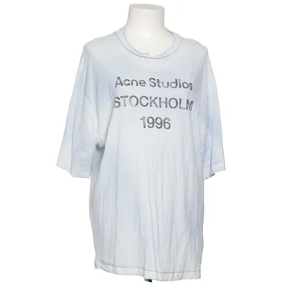 T-shirt (Blå, Vit) från Acne Studios Bomull, Hampa