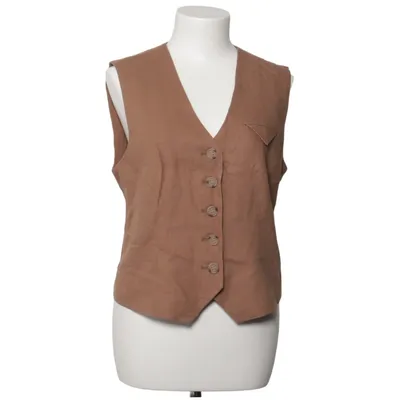 Gilet de costume (Marron) de MbyM Lin, Polyester, Viscose