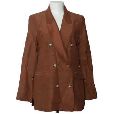 Blazer (Brun) fra Second Female Bomuld, Linned, Viscose