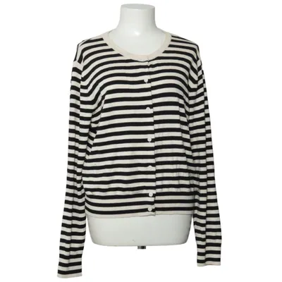 Strickjacke (Schwarz, Beige) von H&M Viskose, Polyamid